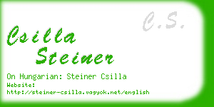 csilla steiner business card
